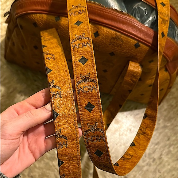 MCM Large Vintage Cognac Monogram Visetos Dome Tote👜 - Picture 10 of 16